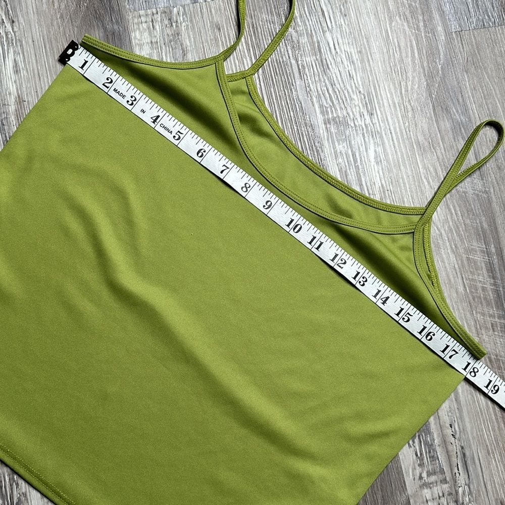 Dressbarn 2 Piece Green Top Set Blouse + Cami | Large | Leaf Print | WA-1578 - Picture 15 of 16